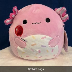 BNWT party city exclusive Archie the axolotl squishmallow